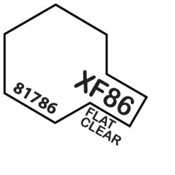 Tamiya Mini Acrylic Paint XF86 Flat Clear