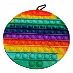Other Pop It Fidget Toy Super Sized Rainbow Circle