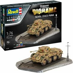 Revell Model Kit 1:76 First Diorama Set SD KFZ 234 2 Puma