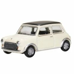 Oxford Diecast 1:76 Mini Cooper S MkII Snowberry White Black