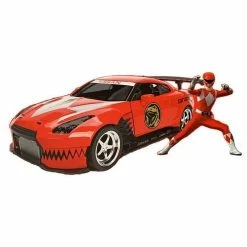 Jada Diecast 1:24 Power Rangers Red Ranger 2009 Nissan GT-R With Figure