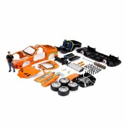 Jada Diecast 1:24 Fast & Furious Toyota Supra Build N Collect With Brian Figure