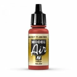 Vallejo Acrylic Paint Model Air Red 17 Ml