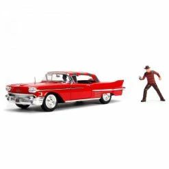 Jada Diecast 1:24 Nightmare On Elm Street Freddy With 1958 Cadillac Series 62