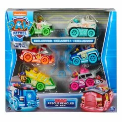 Paw Patrol True Metal Diecast Neon Vehicles Gift Pack