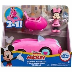 Mickey And Friends Mickey & Minnie Transforming Vehicle Assorted