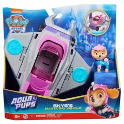 Paw Patrol Aqua Pups Themed Vehicle & Pup Assorted