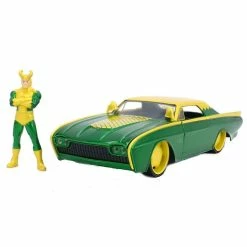 Jada Diecast 1:24 1963 Ford Thunderbird With Loki Figure