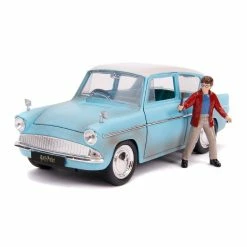 Jada Diecast 1:24 1959 Ford Anglia Movie With Harry Potter Figure