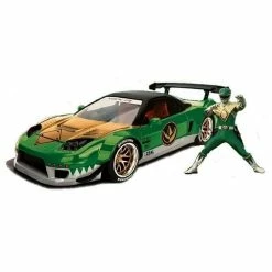 Jada Diecast 1:24 Power Rangers Green Ranger 2002 Honda NSX Type R Japan Spec With Figure