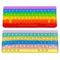 Other Pop It Fidget Toy Jumbo Keyboard Rainbow Assorted